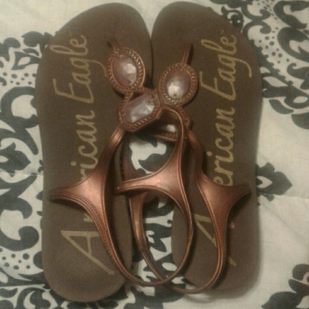 American Eagle sandles.